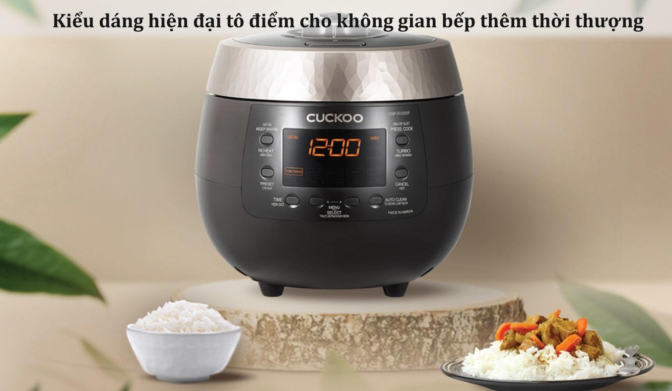 Nồi cơm điện tử áp suất Cuckoo 1.08 lít CRP-R0600F/BKGBCRVNCV