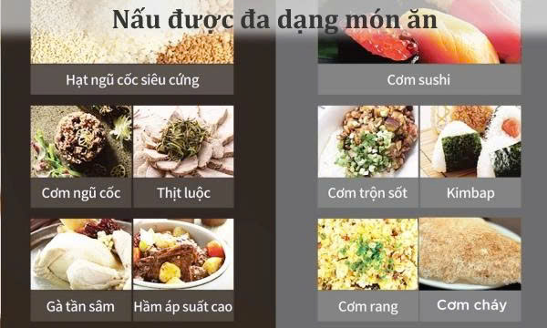 Nồi cơm điện tử áp suất Cuckoo 1.08 lít CRP-R0600F/BKGBCRVNCV