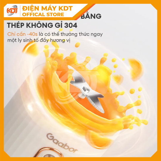 Cốc xay sinh tố cầm tay Gaabor FP03T-WH01A
