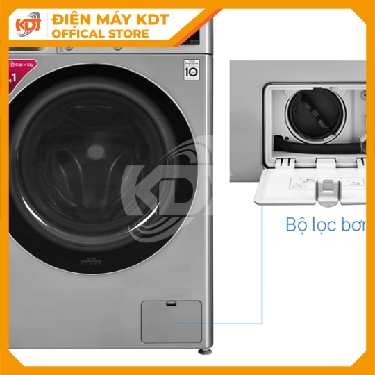 Máy giặt sấy Inverter LG 9/5 kg FV1409G4V