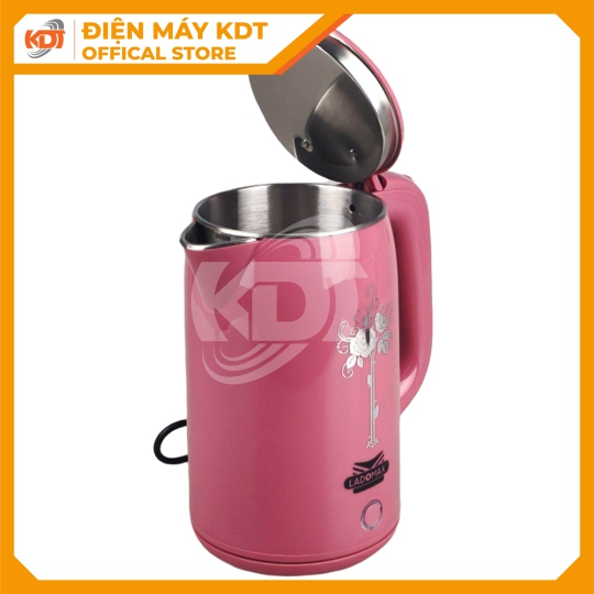 Ấm đun siêu tốc Ladomax 2.5 Lít HA-887 (Hồng, Xanh)