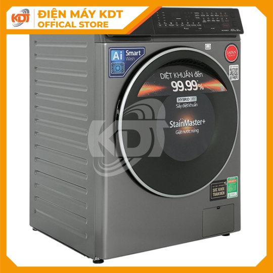 Máy giặt sấy Inverter Panasonic 10/6 kg NA-S106FC1LV