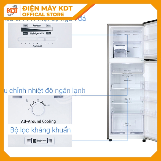 Tủ lạnh Samsung Inverter 256 lít RT25M4032BU/SV