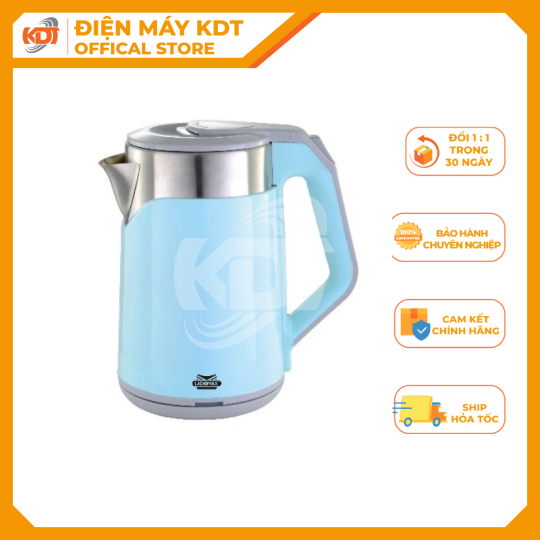 Ấm đun siêu tốc Ladomax 2.3 Lít HA-886 (Xanh/Hồng)