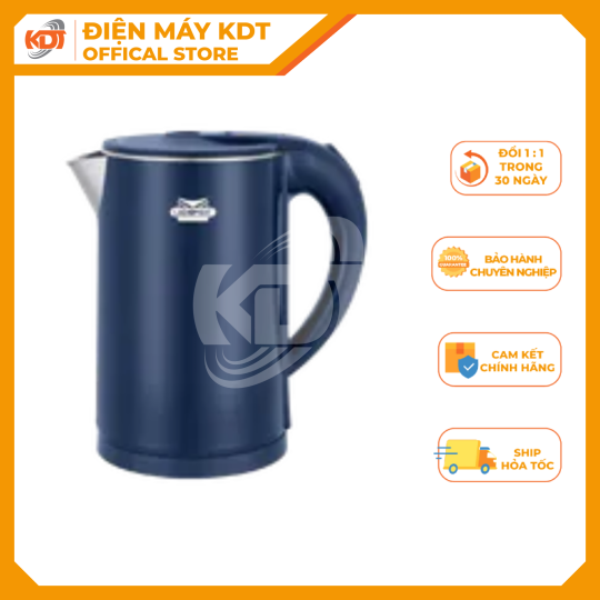 Ấm đun siêu tốc Ladomax 2 Lít HA-816 ( Xanh lá/Hồng/Xanh)
