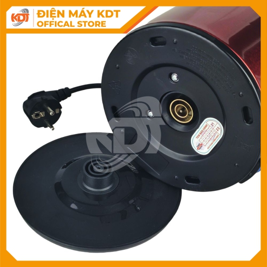 Ấm đun siêu tốc Ladomax 2.5 Lít HA-888 (Đỏ/ Đồng)