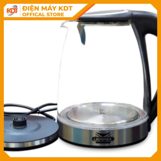 Ấm đun siêu tốc Thủy tinh Ladomax 1.8 Lít HA-880